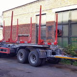 Trailer 8 meter 4-axle, 2-pitched, under the sorting of 2x4 meters